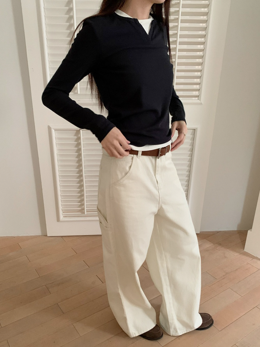 フェイクツーピーススキッパーTシャツ 2199