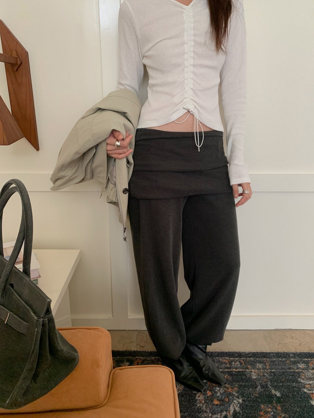 LAYERED KNIT JOGGERS 2466