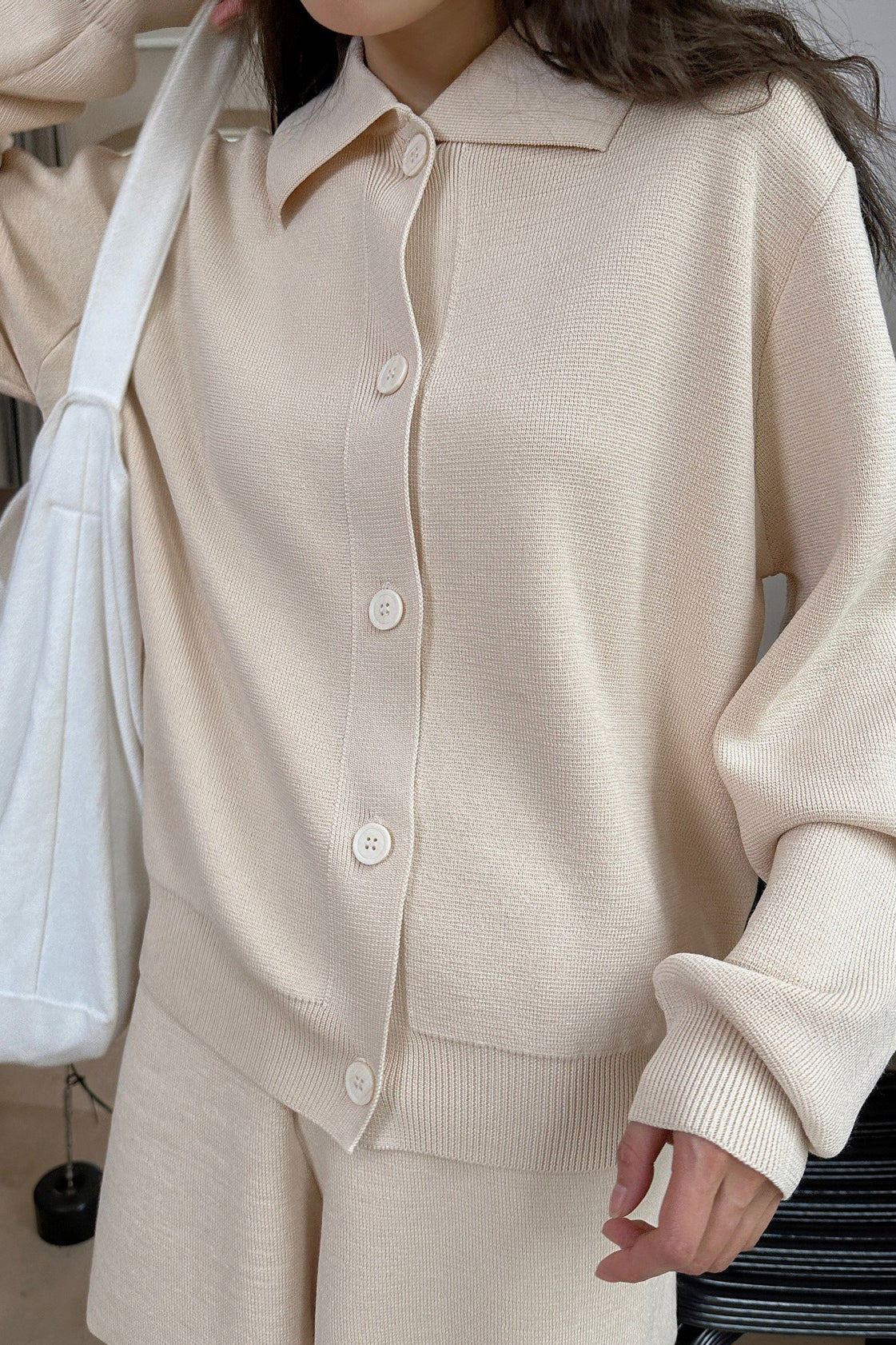 スタンダードカラーニットカーディガン(SETUP) 2249