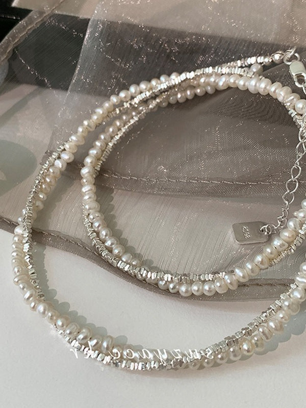 LAYERED PEARL NECKLACE 2504