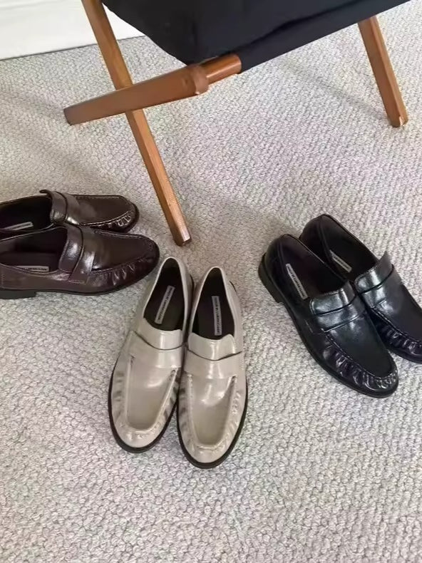 シャーリングローファー 2322