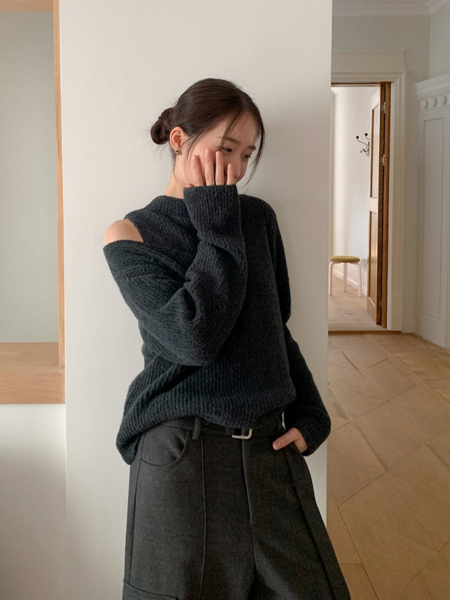 レイヤードプチハイネックニット 2210