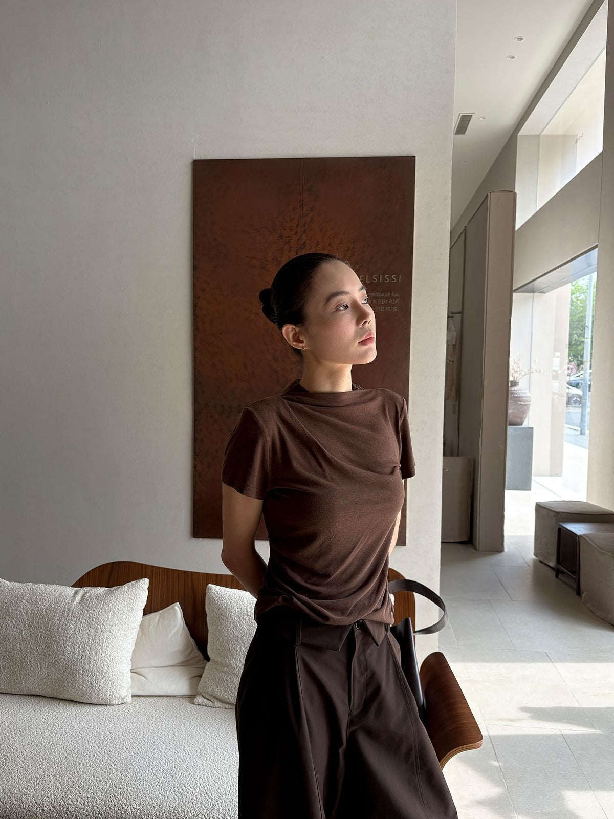 MINIMAL MOCK NECK TOP 2484