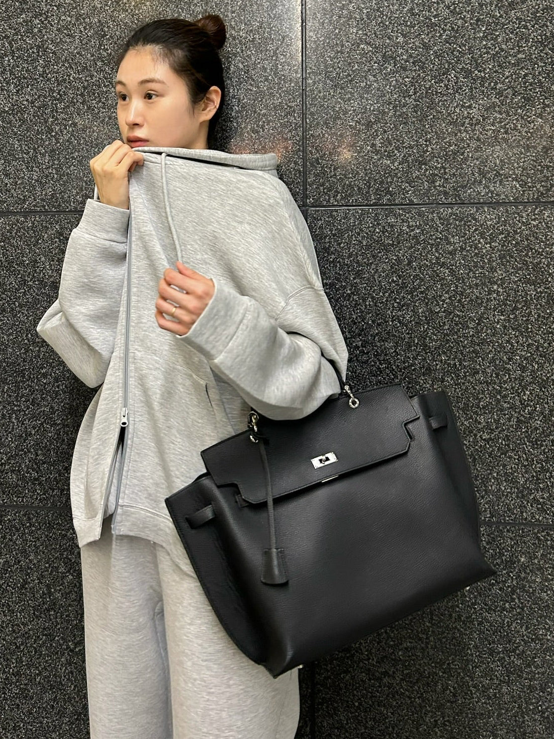 【予約商品】2WAYスクエアレザーバッグ 1911※12月中旬順次発送