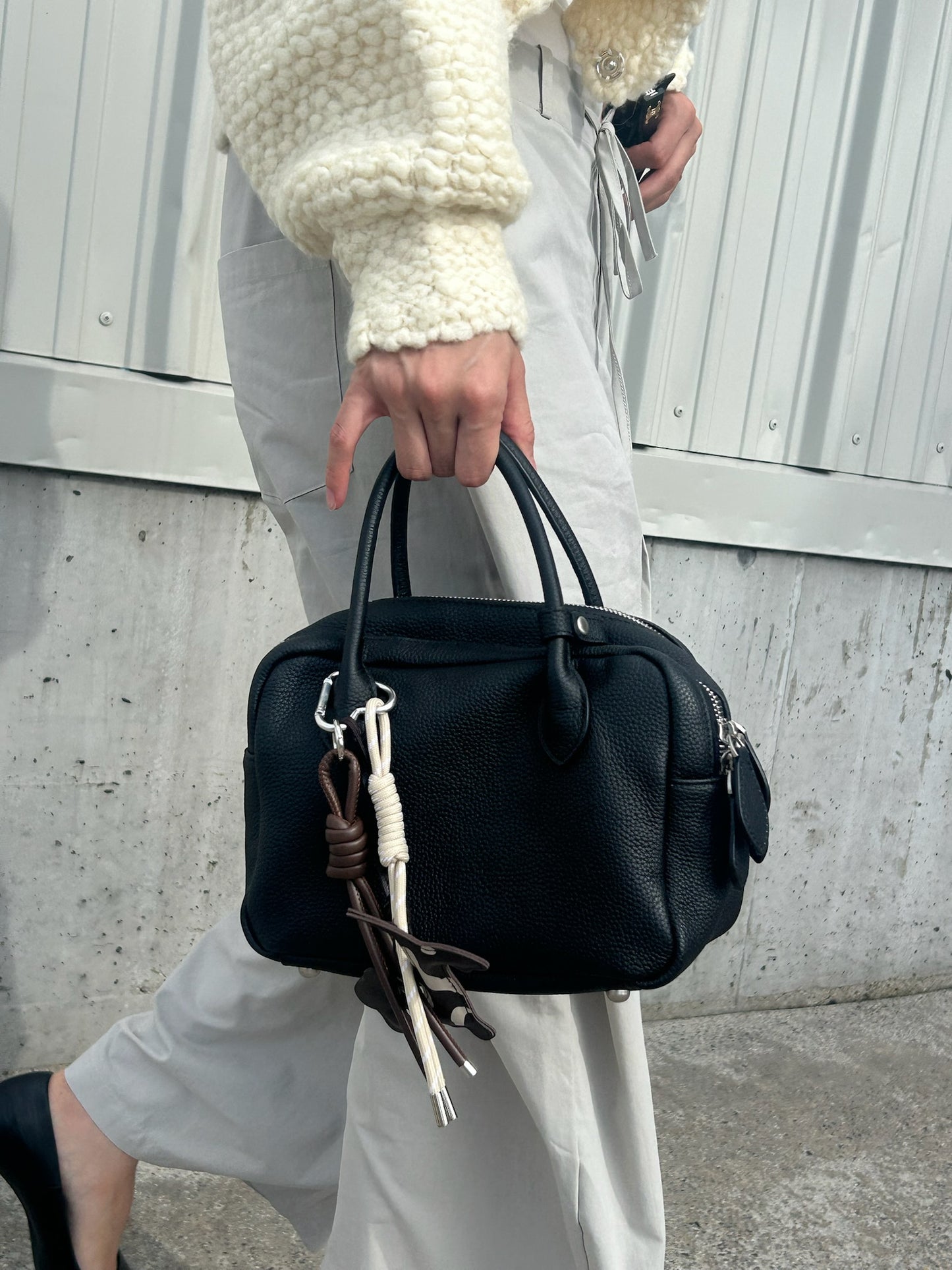 2WAY DOUBLE ZIP MINI BOSTON BAG 2351