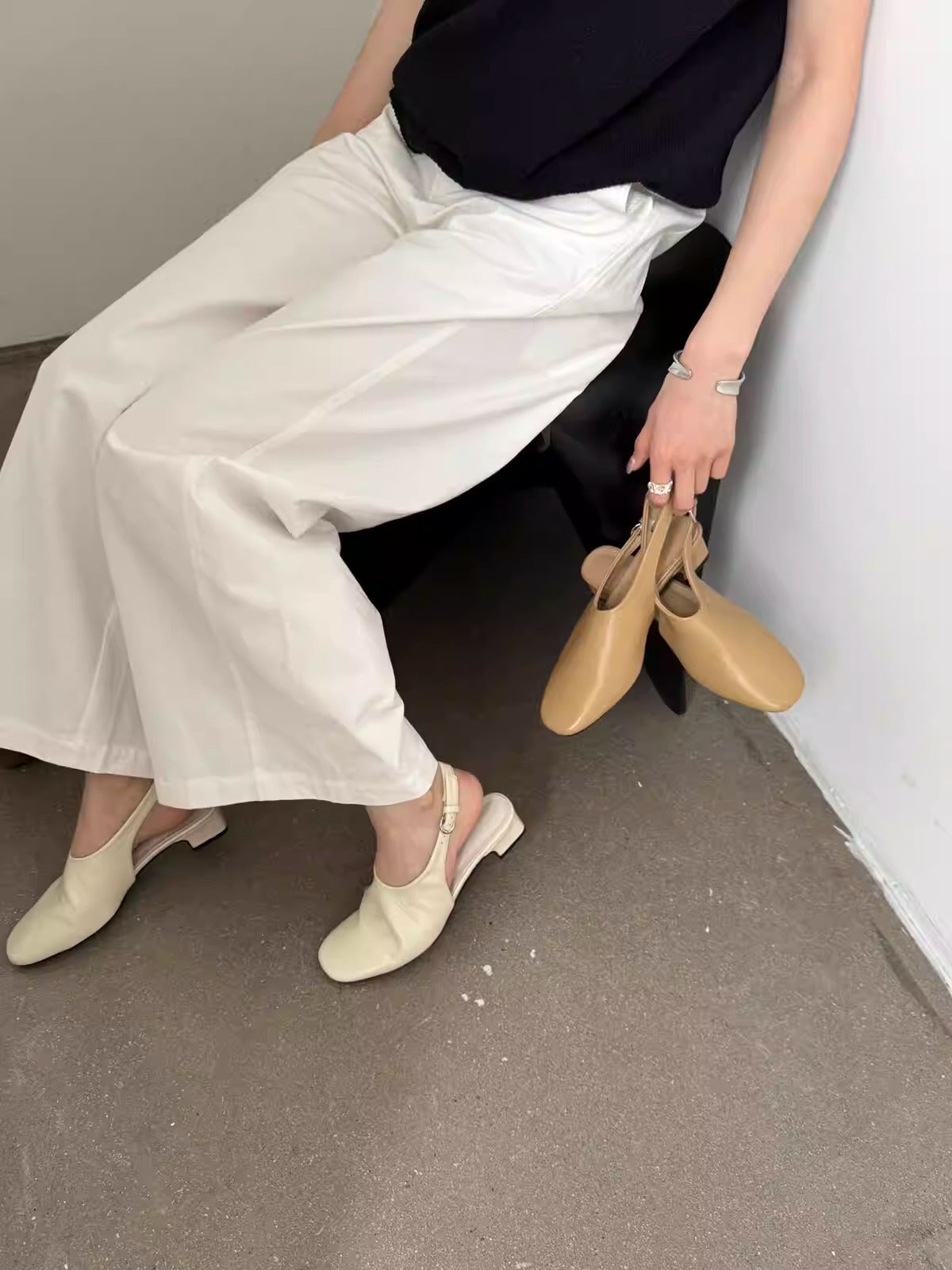 バックストラップフラットシューズ 2325