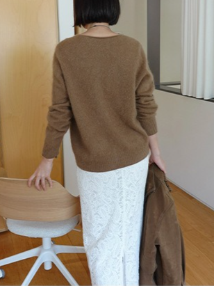 レースロングスカート 2196