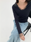 LAYERED SHEER COLLAR TOP 2124