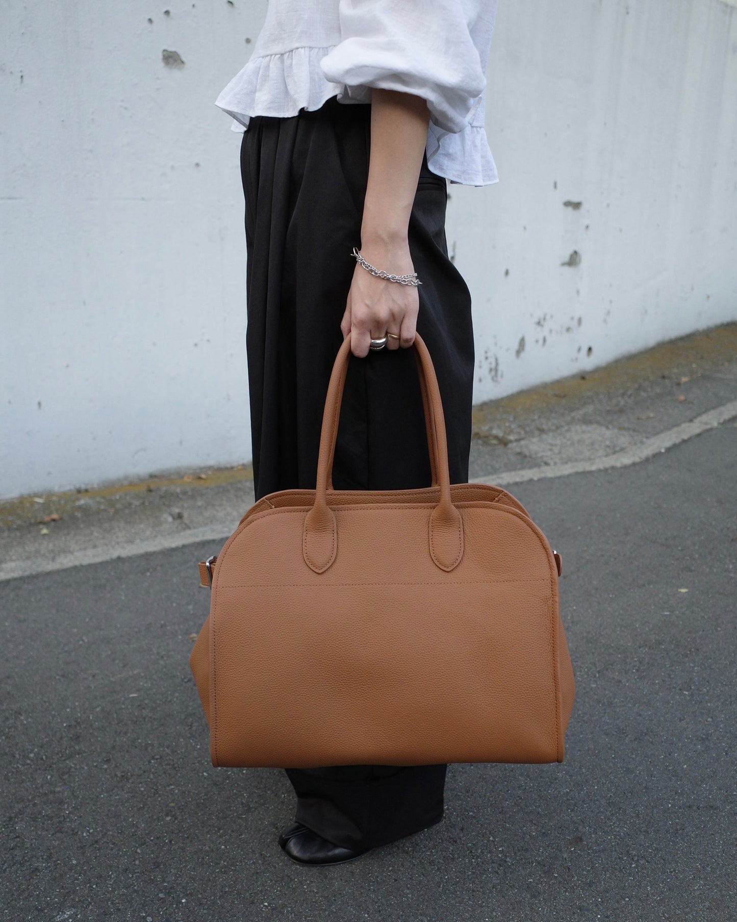 【予約商品】ベルトボストンバッグ(ラージ) 1425 ※12月中旬順次発送(Blackのみ)