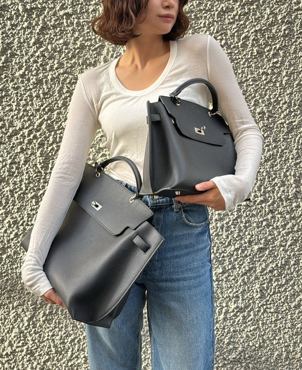 【予約商品】2WAYスクエアレザーバッグ 1911※12月中旬順次発送