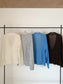 MOHAIR DEEP V-NECK KNIT 2465