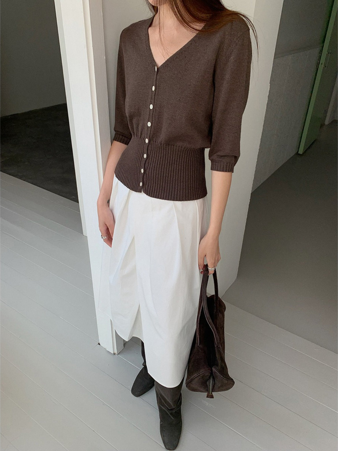 HIGH-WAIST CARDIGAN 2455