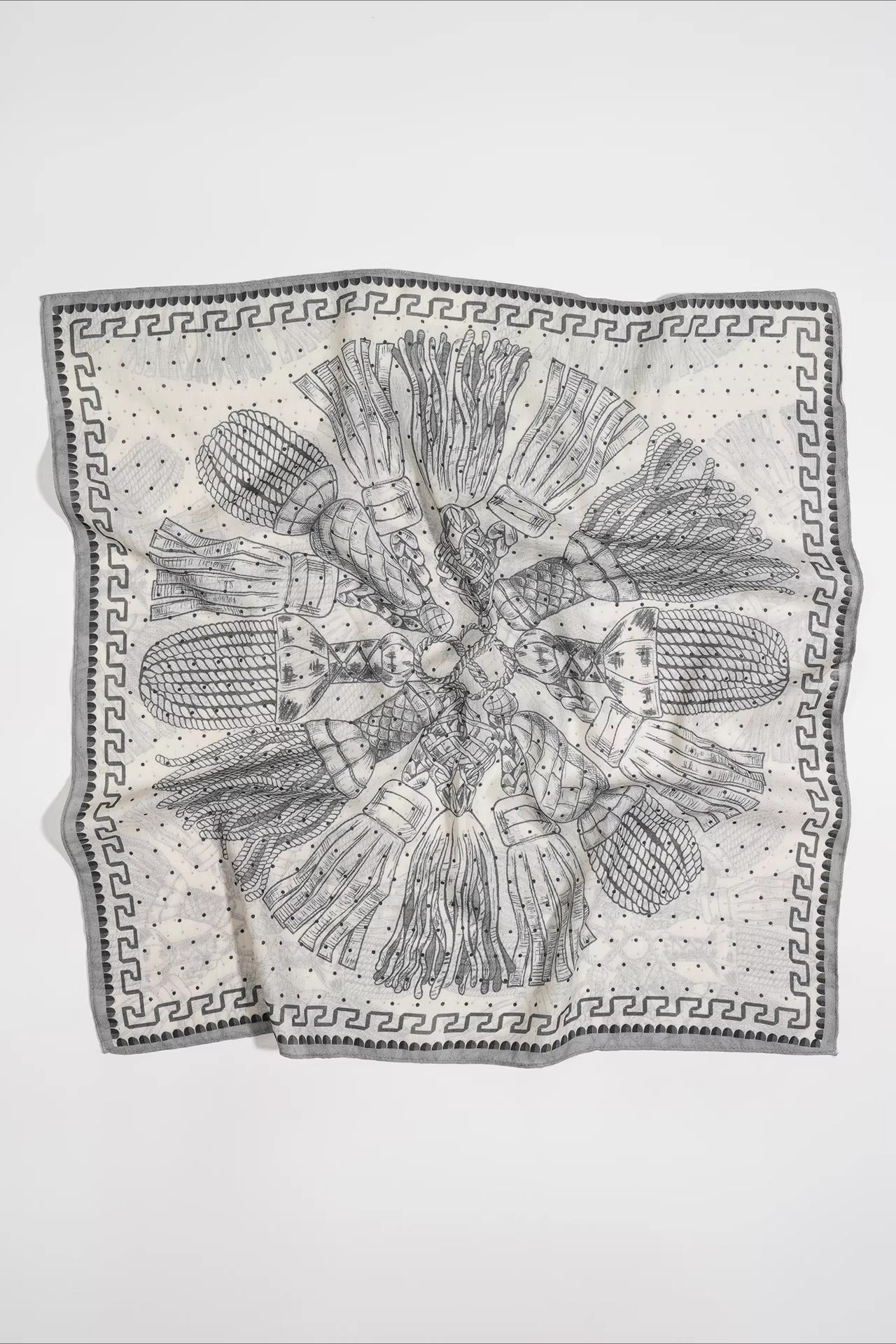 ヴィンテージライクプリントスカーフ 2277