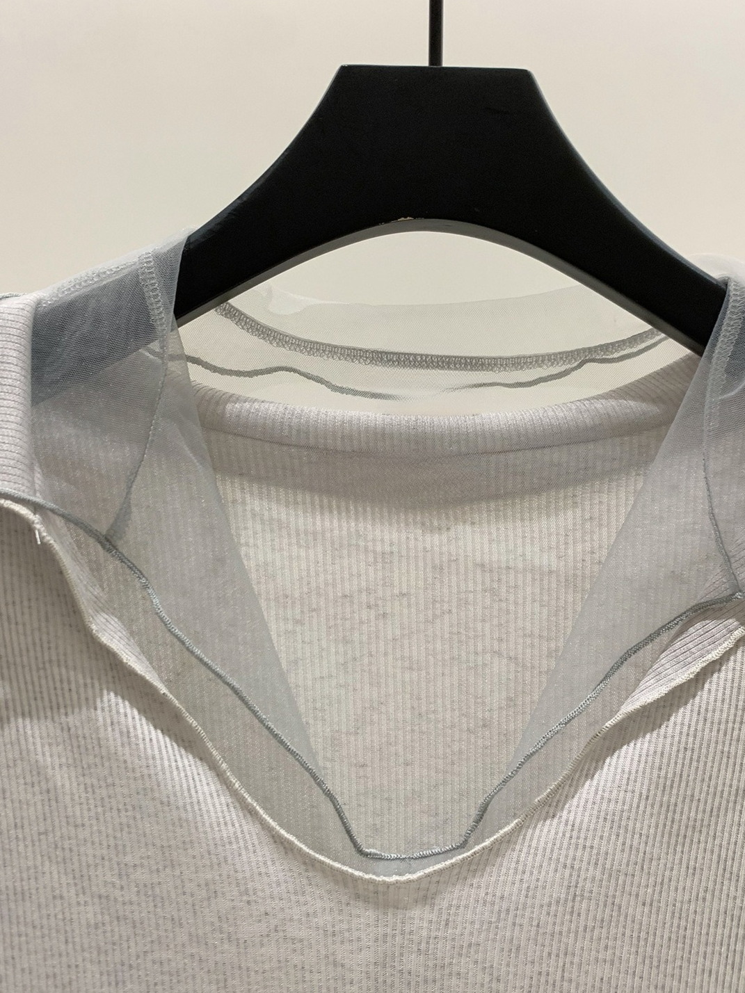 LAYERED SHEER COLLAR TOP 2124