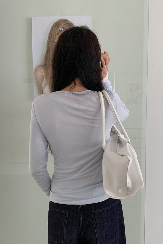 BUTTON HENLEY TOP 2314