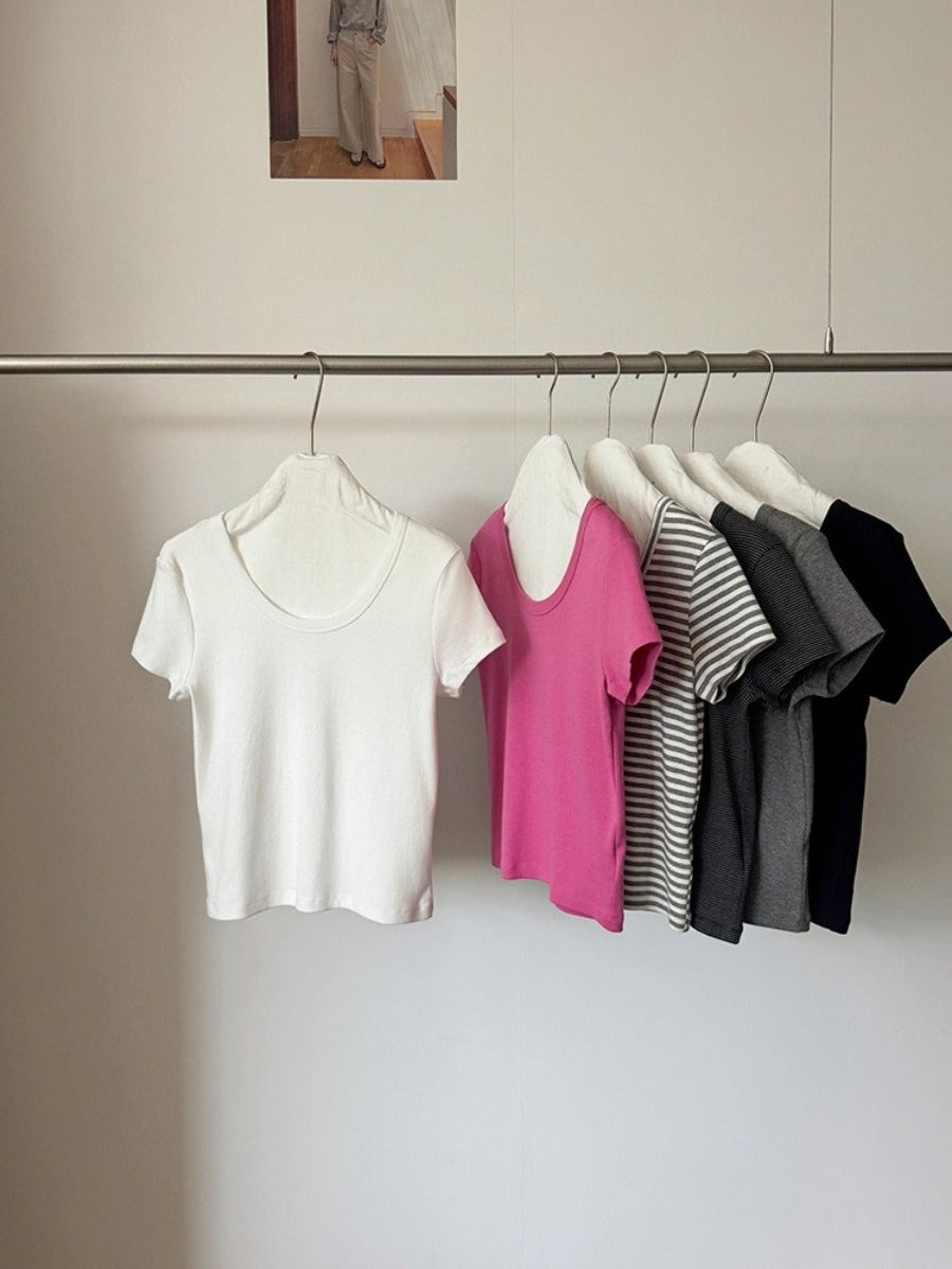 FINE BORDER TEE 2475