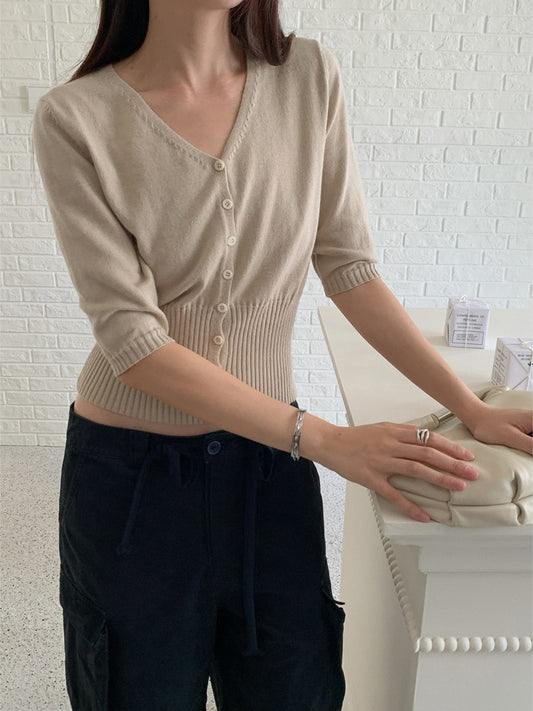 HIGH-WAIST CARDIGAN 2455