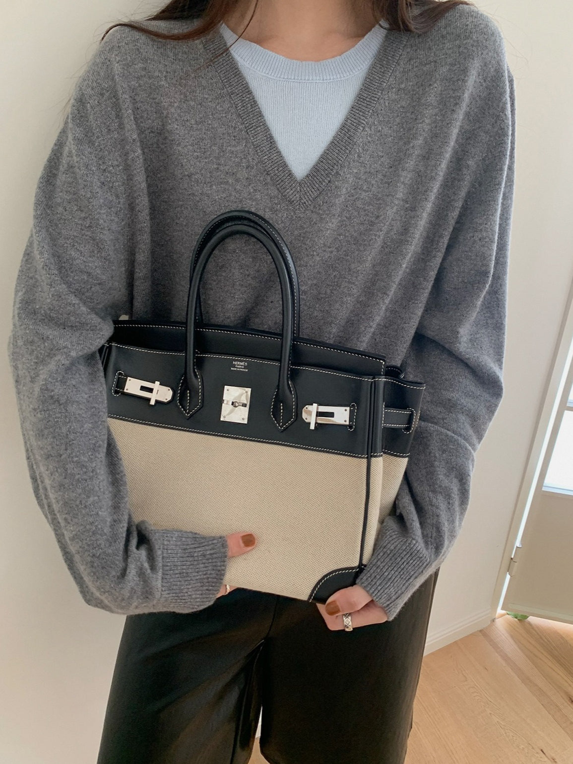 LAYERED-LOOK MINIMAL KNIT 2454
