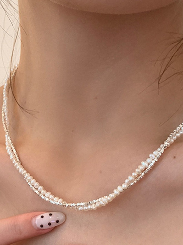 LAYERED PEARL NECKLACE 2504