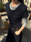 FINE BORDER TEE 2475
