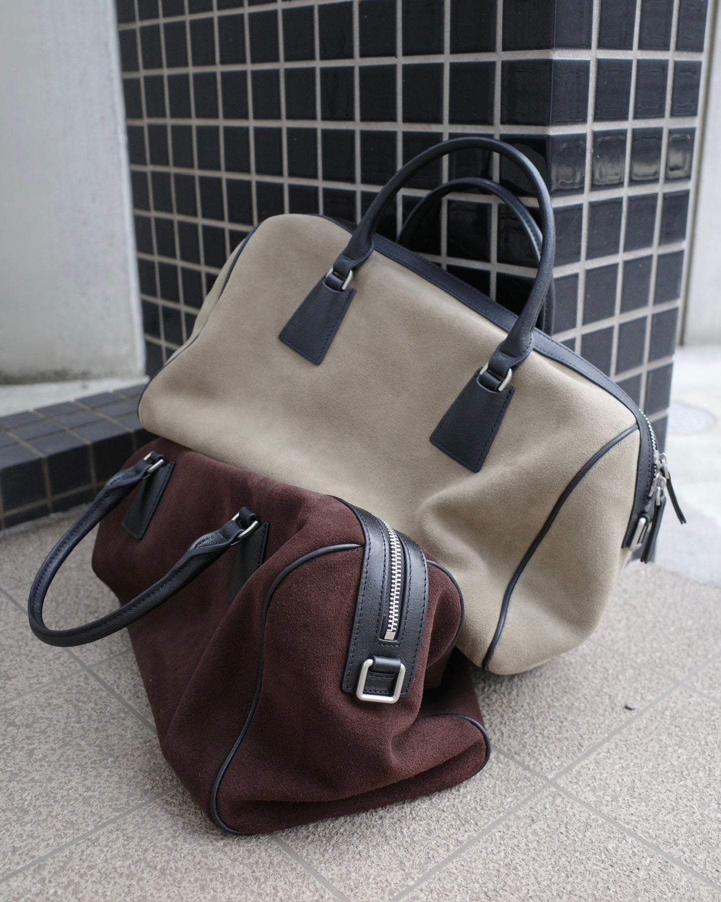 ソフトスエードボストンバッグ 2215