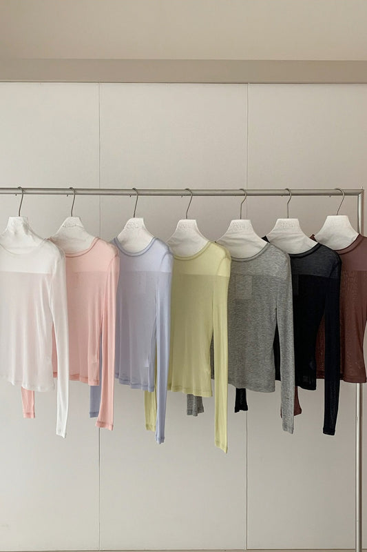 MULTI COLOR SHEER TOP 2307