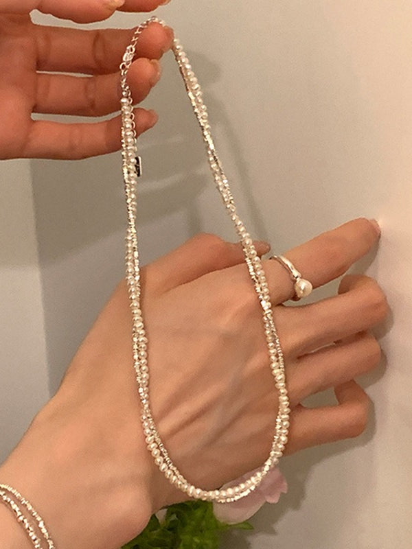 LAYERED PEARL NECKLACE 2504