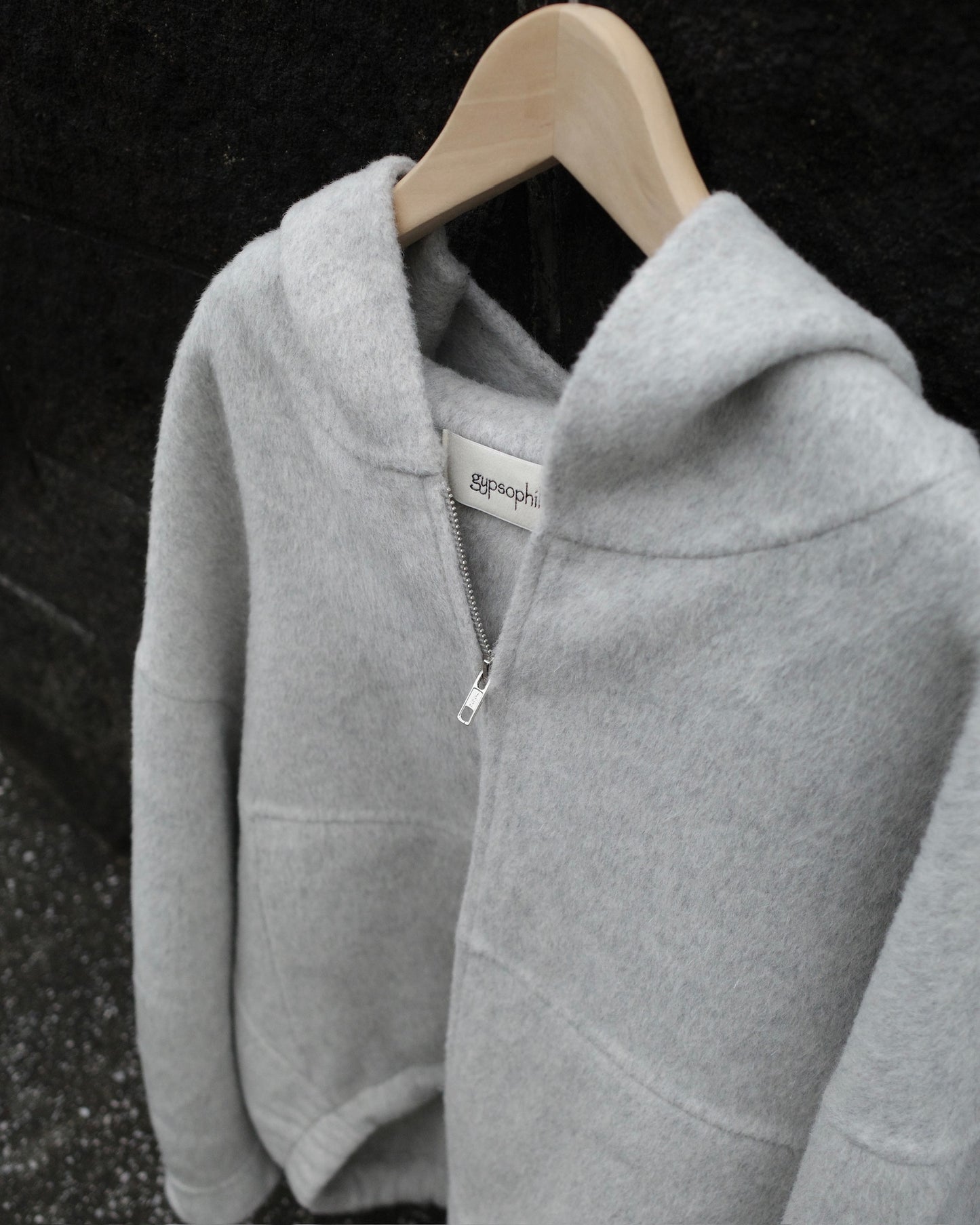 ボリュームウールパーカー2228