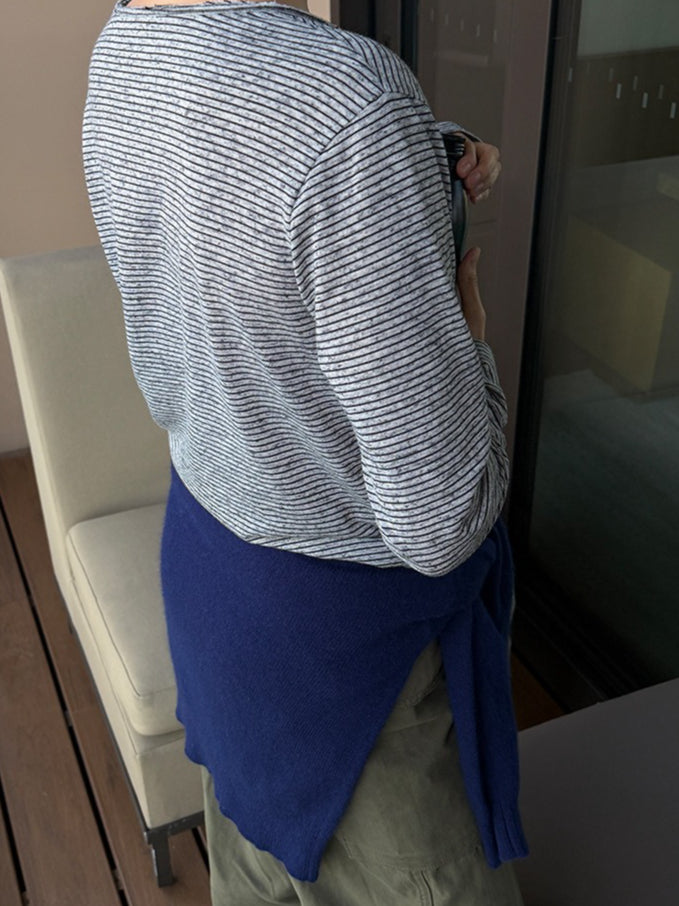 STRIPED HENLEY TOP 2472