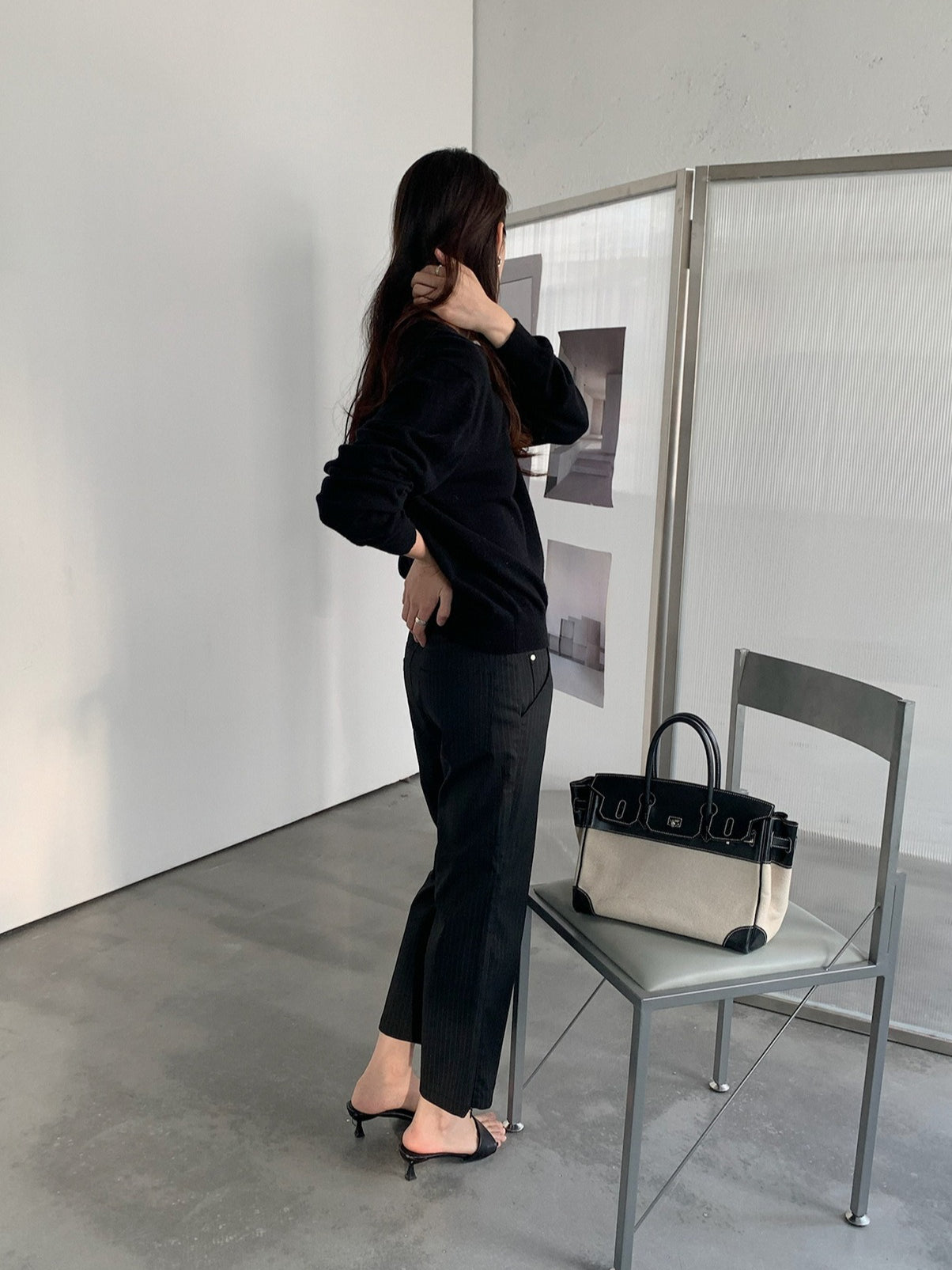 STRIPE CHIC FLARE PANTS 2448