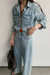 DOUBLE POCKET DENIM SHIRT 2305
