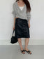 MOHAIR DEEP V-NECK KNIT 2465