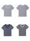 VネックボーダーTシャツ 2391
