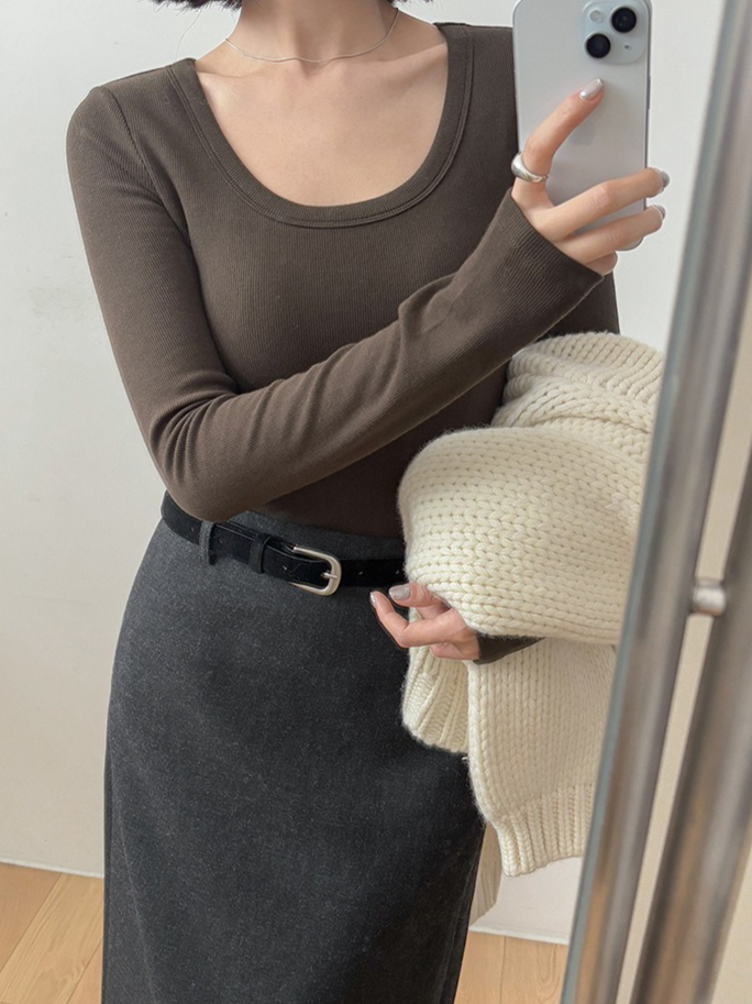 カップ付きロングTシャツ 2190