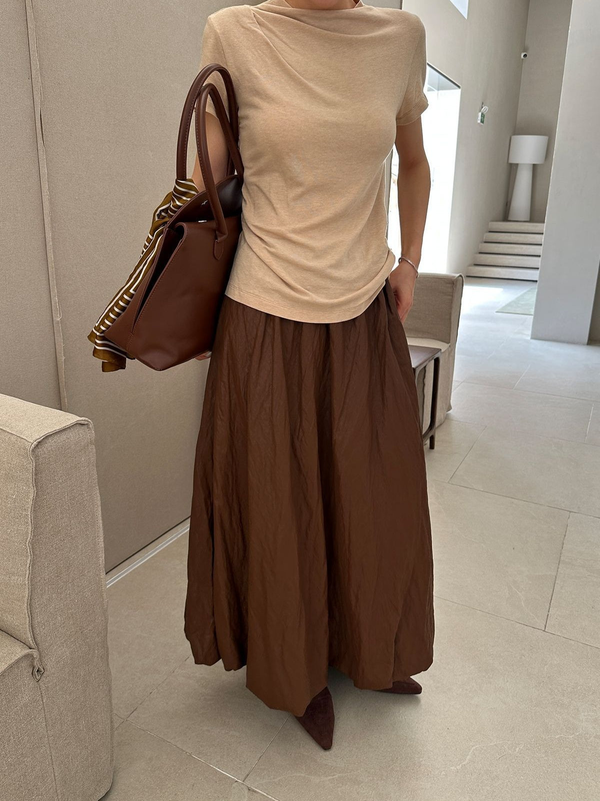 WASHER LEATHER SKIRT 2485