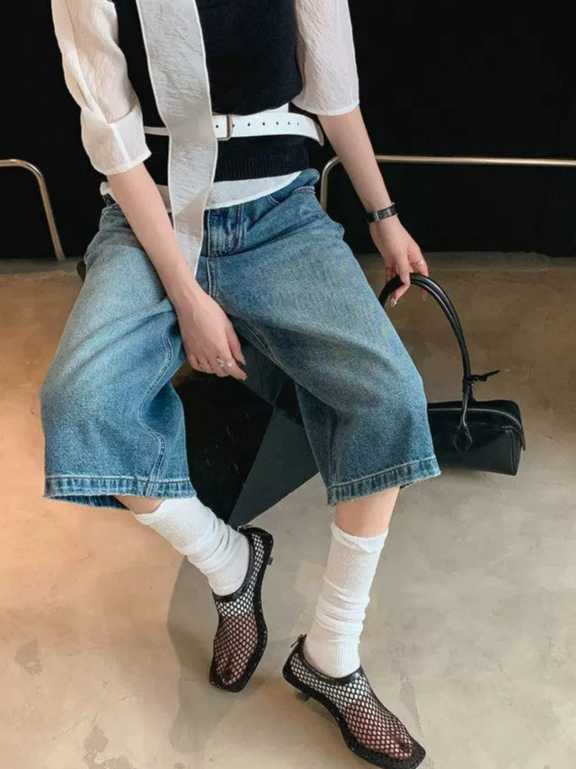 メッシュジップミュールサンダル 2392