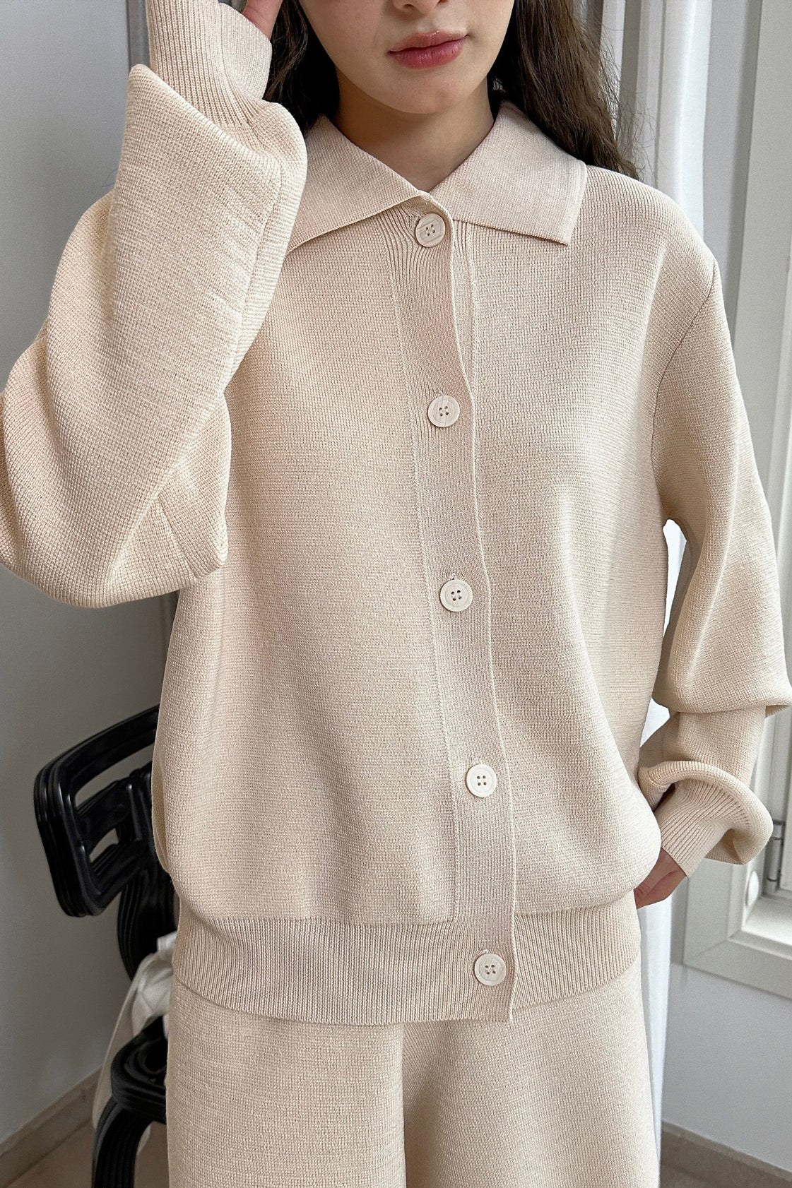 スタンダードカラーニットカーディガン(SETUP) 2249