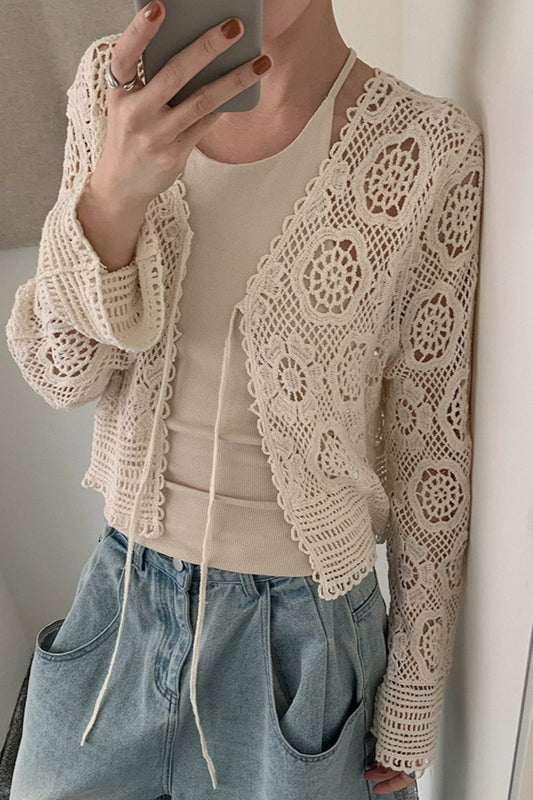 CROCHET LACE CARDIGAN 2315