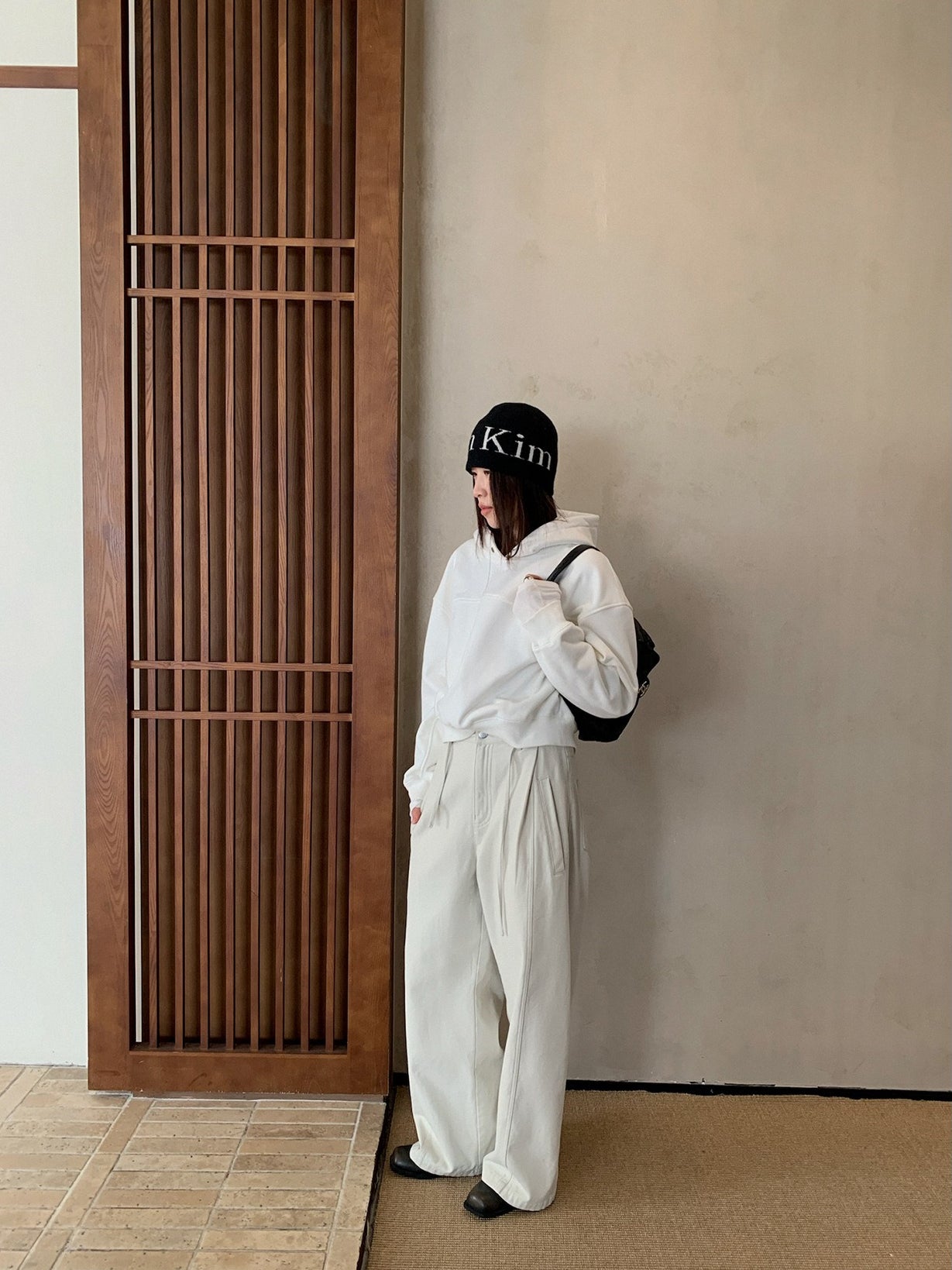 CORD BELT COCOON PANTS 2502