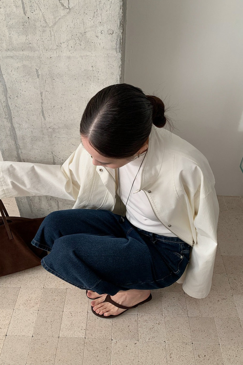 OVERSIZED STAND COLLAR JACKET 2321