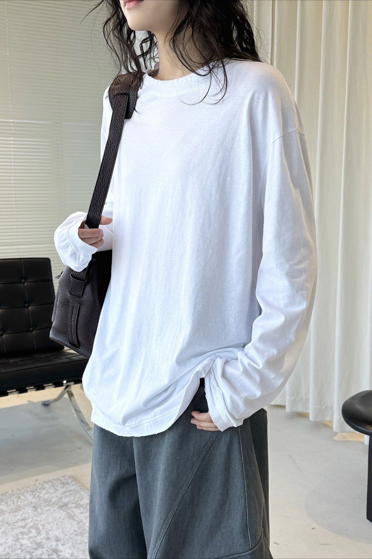 ルーズシルエットロングTシャツ 2275