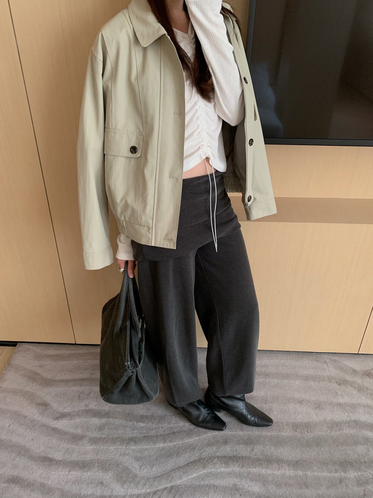LAYERED KNIT JOGGERS 2466