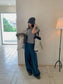 CORD BELT COCOON PANTS 2502