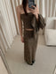 MIXED KNIT TUBE & CARDIGAN 2468