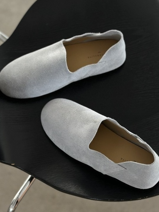 スエードフラットシューズ 2191