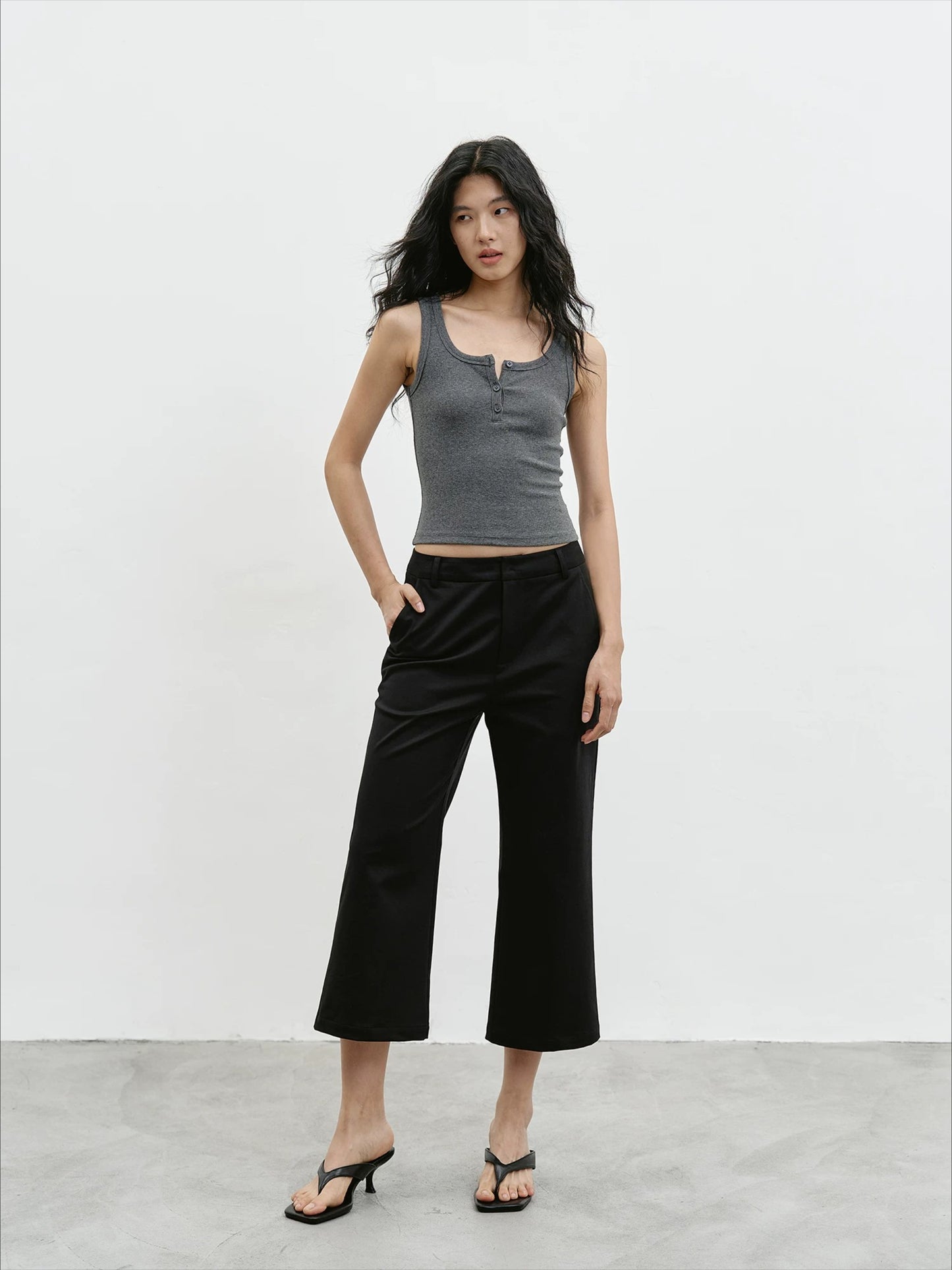 クロップドストレートパンツ 2358