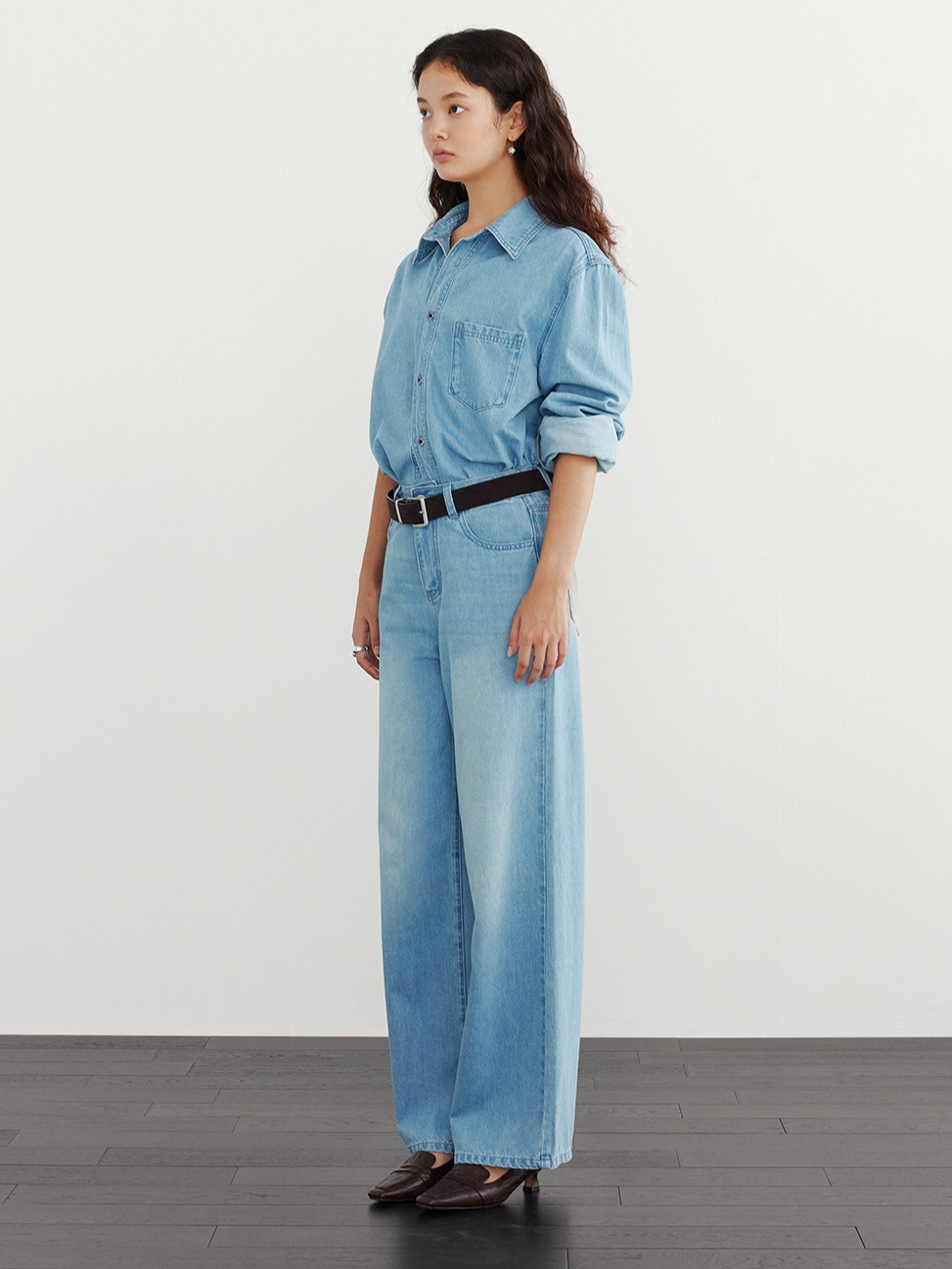 BASIC FIT DENIM SHIRT 2133
