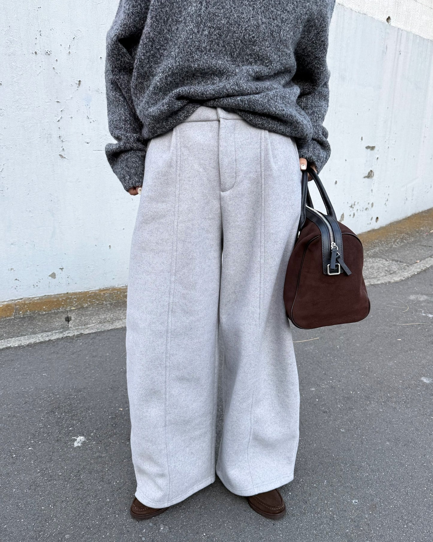 STRAIGHT WIDE PANTS 2222