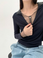 LAYERED SHEER COLLAR TOP 2124