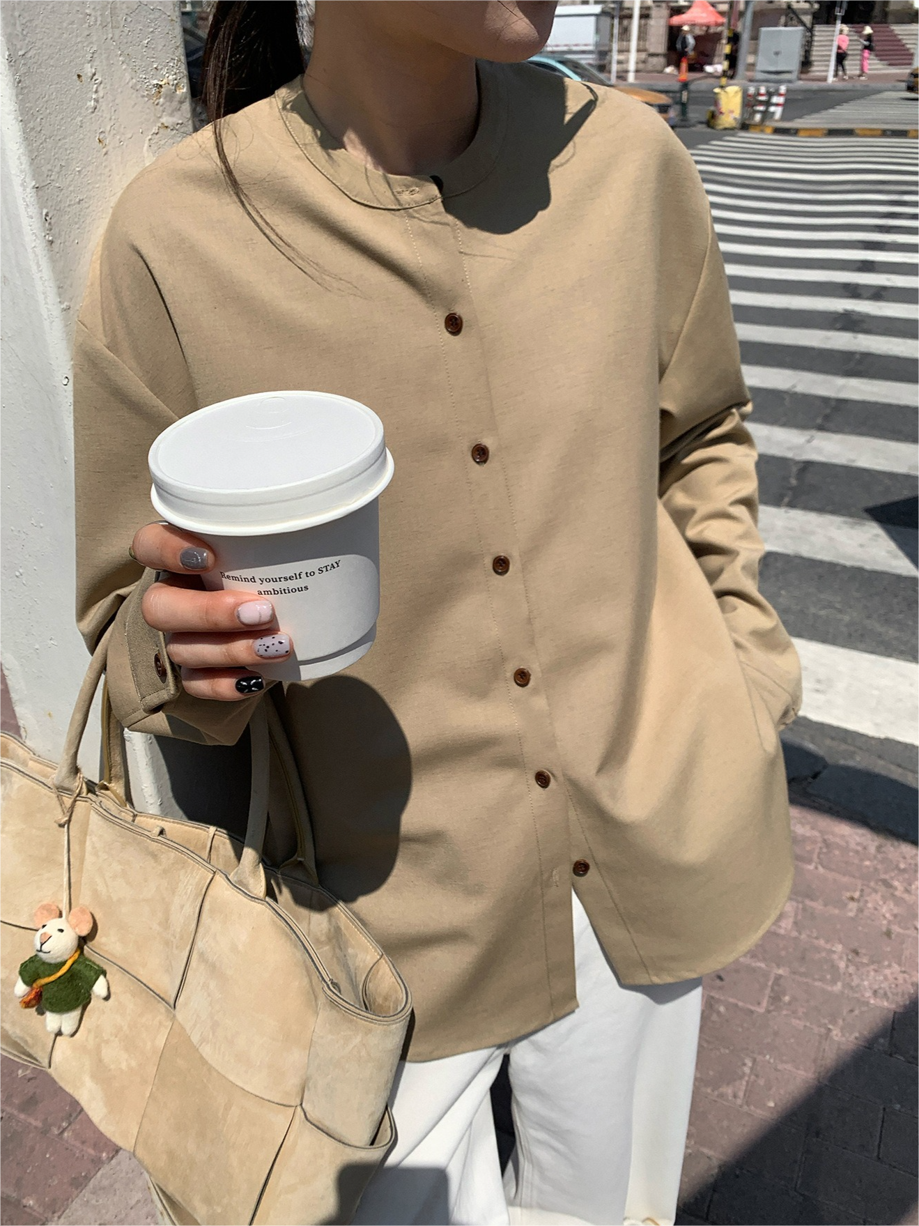バンドカラーベーシックシャツ2112